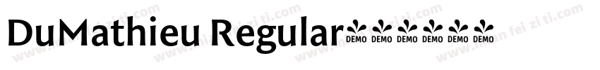 DuMathieu Regular字体转换